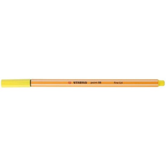 Rotulador Escritura Punta Fina 0.4mm Point88 Color - Amarillo Limon 24 - Stabilo - 1