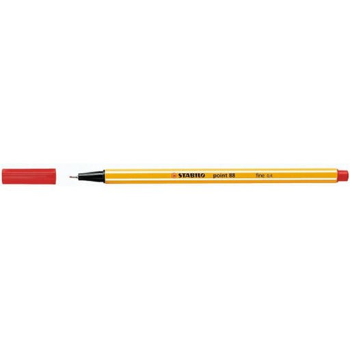 Rotulador Escritura Punta Fina 0.4mm Point88 Color - Rojo 40 - Stabilo - 1