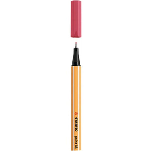 Rotulador Escritura Punta Fina 0.4mm Point88 Color - Rojo Fresa 49 - Stabilo - 1