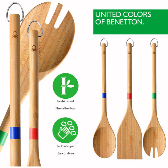Tabla de Corte y Utensilios de Cocina, Madera de Bambú - Benetton - 5