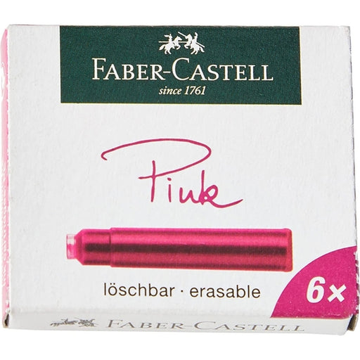 Cajita 6 Cartuchos Tinta Pluma Faber-castell Rosa - Faber Castell - 1