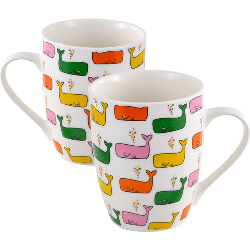 Set de 2 Tazas Mug Infantil, con Impresiones Coloridas, 11 Cm, 360 ml - Benetton - 1