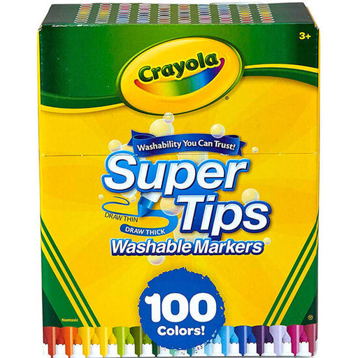 100 Rotuladores Lavables Supertips - Crayola - 1