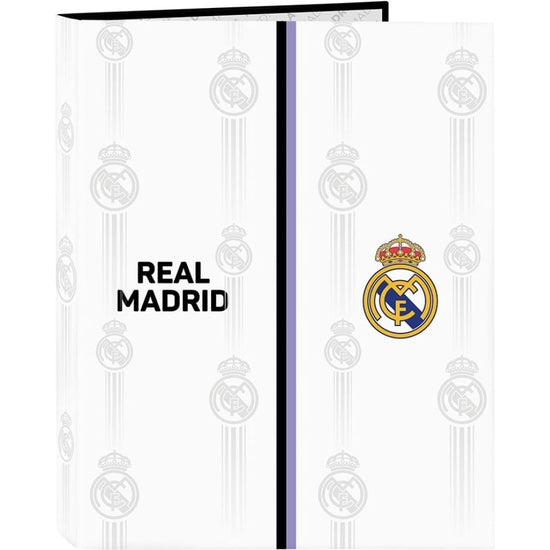 Real Madrid Carpeta Folio 4 Anillas Mixtas 26x4x33 cm - Safta - 1