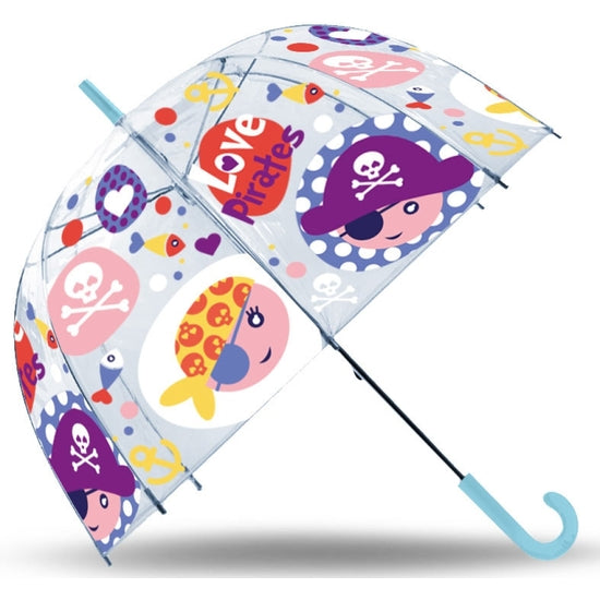 Paraguas Transparente Campana Piratas 46 cm - Kids Licensing - 1