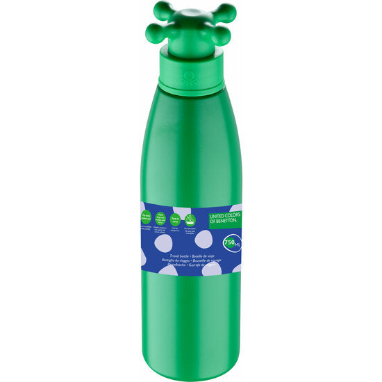 Botella de Agua 750ml Acero Inoxidable Verde - Rainbow - Benetton - 7