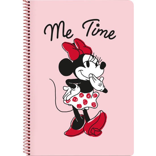 Libreta Folio 80 H. Tapas Duras Minnie Mouse 'Me Time' - Safta - 1