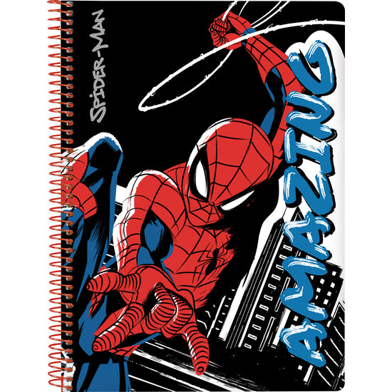 Libreta Cuarto 80 H. Tapas Duras Spider-man 'Hero' - Safta - 1