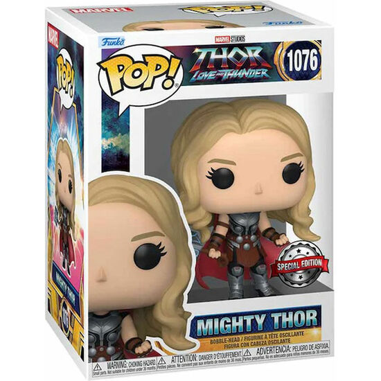 Figura Pop Marvel Thor Love and Thunder Mighty Thor Exclusive - Funko - 1