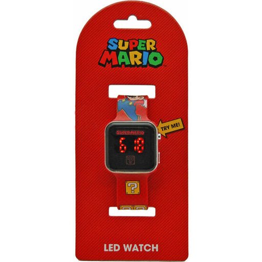 Reloj Super Mario Bros Led - Kids Licensing - 1