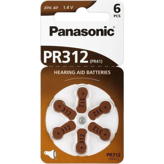 Pilas para Audífonos Pr312 B6 - Panasonic - 1