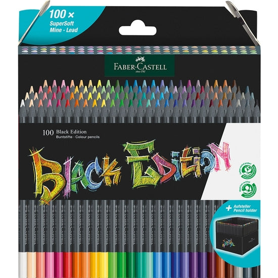 Estuche con Soporte 100 Lápices de Colores Faber-castell Blackedition - Faber Castell - 1