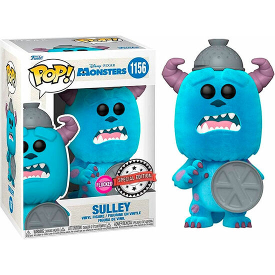 Figura Pop Disney Monstruos S.A. Sulley Flocked Exclusive - Funko - 3