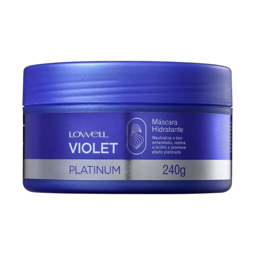 Mascarilla Capilar Matizadora e Hidratante Violet Platinum 240gr - Lowell - 1