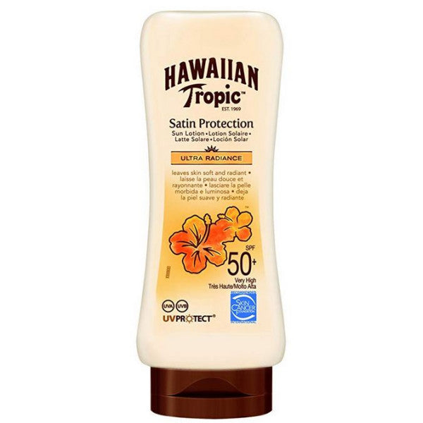 Satin Ultra Radiance Sun Lotion Spf50+180 ml - Hawaiian Tropic - 1