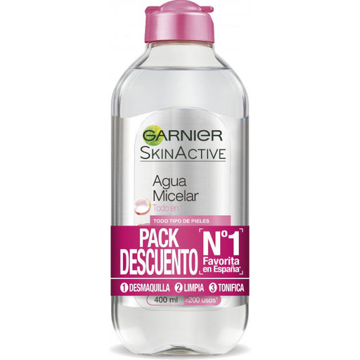 Agua Micelar Todo en 1 Skinactive 2 X 400 ml - Garnier - 1