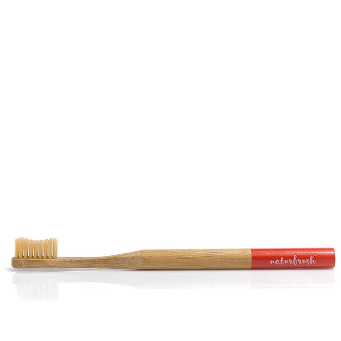 Cepillo Dental 100% de Bambú para Adultos - Naturbrush: Rojo - 4
