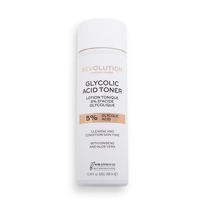 Glycolic Acid Tonic 5% Cleanse and Condition Skin Tone 200 ml - Revolution Skincare - 1