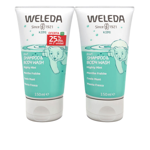 Shampoo & Body Wash 2 en 1 Menta Fresca 2 X 150 ml - Weleda - 1