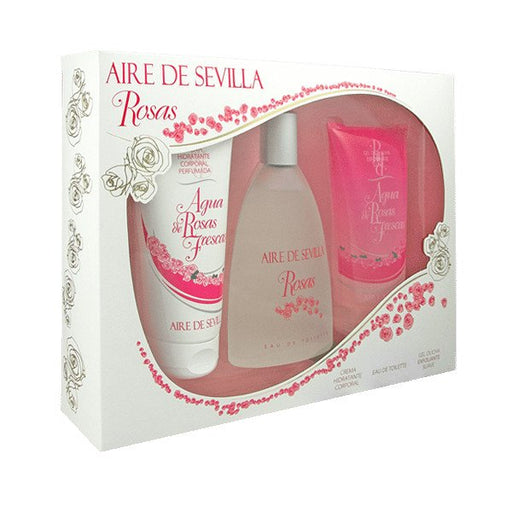 Estuche de Perfume para Mujer Agua de Rosas 3pz - Aire de Sevilla - 1
