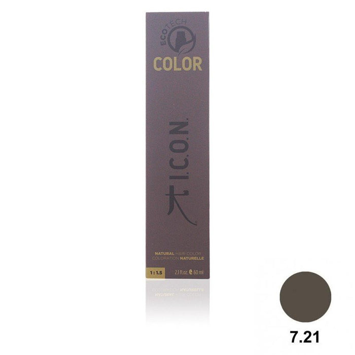 Tinte Permanente sin Amoníaco - Ecotech Color Natural Color 7.21 Medium Pearl Blonde 60 ml - I.c.o.n. - 1