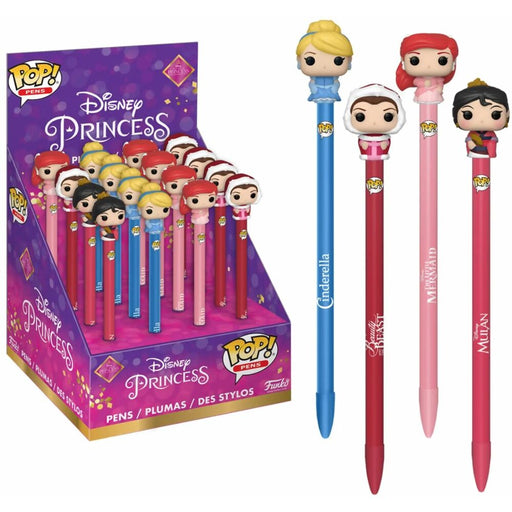 Boligrafo Topper Disney Princess - Funko: Kit 16 Bolígrafos - 4 Princesas - 1