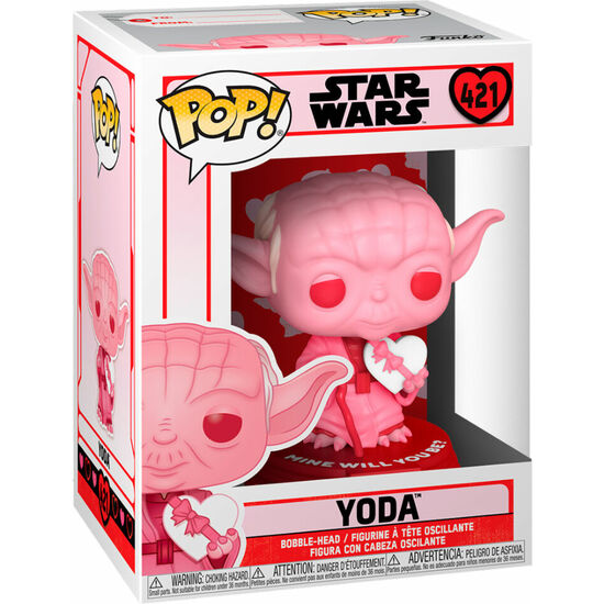 Figura Pop Star Wars Valentines Yoda with Heart - Funko - 3