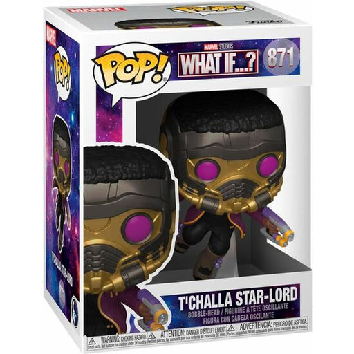 Figura Pop Marvel What if T'challa Star-lord - Funko - 2