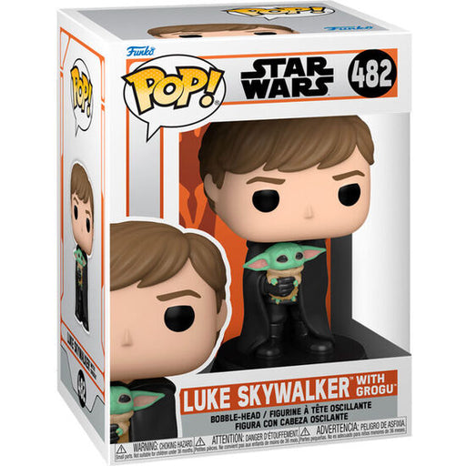 Figura Pop Star Wars Mandalorian Luke with Child - Funko - 2