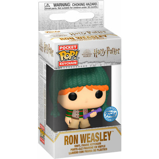Llavero Pocket Pop Harry Potter Holiday Ron Exclusive - Funko - 1