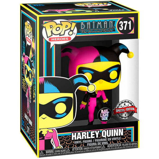 Figura Pop Dc Comics Harley Quinn Black Light Exclusive - Funko - 1