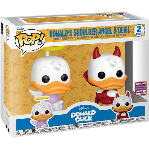 Blister 2 Figuras Pop Disney Donald Duck - Donald Angel & Devil Exclusive - Funko - 1