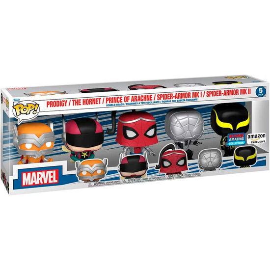 Blister 5 Figuras Pop Marvel Spiderman Exclusive - Funko - 1