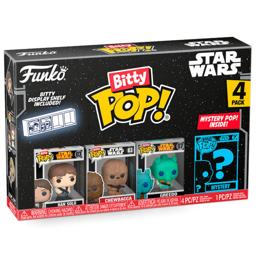 Blister 4 Figuras Bitty Pop Star Wars Han Solo - Funko - 1