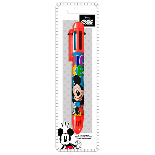 Boligrafo 6 Colores Mickey Disney - Kids Licensing - 1