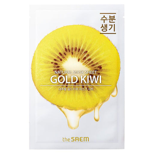 Mascarilla Kiwi Dorado - Natural Gold Kiwi Mask Sheet 21ml - The Saem - 1