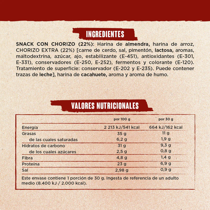 Snack Horneado Air Meats - Chorizo - Snackin For You - 3